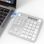Suejezt Clavier numérique et Calculatrice sans Fil Bluetooth, 34 Touches Bluetooth et pavé numérique USB 2,4 G, Saisie de donnée