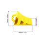 QWORK® 2 Pièces Cale De Roue Plastique, Cales De Remorque, Adaptées Aux Remorques De Caravane, Jaune