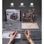 ROKR Circuits de Billes électrique Maquette en Bois a Construire Puzzle 3D Maquette Mécanique en Bois pour des Enfants, des Adol