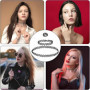 12 Pièces Collier Ras de Cou Femme,Collier Tatouage Bracelet Bague Ensemble,Collier Femme avec élastique Réglable,Collier Gothiq
