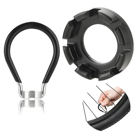 2 Pcs Clé à Rayons 8 Voies de Vélo,Outil pour Réglage Réparation de Roues de Vélo,6 Tailles Calibre 10-15,Bicycle Spoke Wrench p