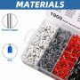 Lot de 1900 Embouts de Câble, Embouts de Câble Set, 0,5 mm² – 6mm², Set d'embout Cable Electrique Isolants Professionnels, Embou