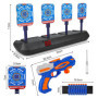 Cible de Tir pour Nerf avec Pistolet Jouet, Cible Electrique Automatique avec 20 Flechette Jeux Enfant Garçon Fille 3 4 5 6 7 8 