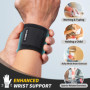 CAMBIVO Bande Poignet Musculation 2 Pièces, Protege Poignet Réglables, Sangle Poignet Musculation Respirante, Wrist Wraps pour S
