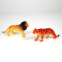 Cubitube - Animaux Sauvages de Deluxebase. 11 pièces de Petites Figurines d'animaux de Safari. Tube de Rangement en Plastique ré