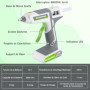 WORKPRO Pistolet à Colle Chaude Sans Fil 12 V avec 15 Bâtons de Colle 200x11mm, Batterie Lithium-ion 2000mAh, Chargement par USB