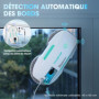 HAUSHOF Robot Nettoyeur de Vitres, Robot Laveur de Vitre Automatique, Nettoyeur de Vitres Électrique, Aspiration Puissante 3800P
