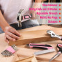 WORKPRO Boîte à Outils Pink Rose 53 Pièces avec Tournevis sans Fil 3,7 V, Caisse à Outils Complete avec Sac Durable, Trousse à O