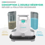 HAUSHOF StainZapper Shampouineuse, Nettoyeur de Tapis 400W, Nettoyeur Moquettes avec Double Réservoirs 1,1L+0,5L, Tuyau 1,2m, 85