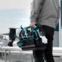 DURATECH Sac à Outils avec Grande Ouverture Supérieure, Fond Dur Etanche, Bandoulière Large Réglable, Poignée Matelassée 30,5X22