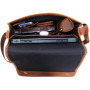 Jaald 40 Cm Mallette Porte-Documents Serviette Sac Messenger À Bandoulière’Épaule En Cuir Pour Ordinateur Portable Business Voya