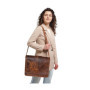 Jaald 40 Cm Mallette Porte-Documents Serviette Sac Messenger À Bandoulière’Épaule En Cuir Pour Ordinateur Portable Business Voya