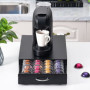SYSYLY Porte Dosette Café,Tiroir Rangement Café Compatible avec Nespresso Vertuo Capsules,Boite Range Dosette Vertuo,Distributeu