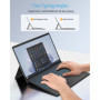 TiMOVO Clavier AZERTY Layout, Accessoire Microsoft Surface Pro 7 Plus, Clavier Bluetooth avec Rétro-éclairage Sept Couleurs pour