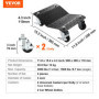 VEVOR Chariot de Manutention de Voiture 2PCs Charge 1,4 T au Total Chariot Déplace Voiture Plate-Forme 38,5x30 cm Roue Verrouill