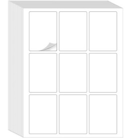 Autocollants Vierges pour Cartes à Jouer - Imprimez Vos Cartes à Jouer-216 Étiquettes Papier Autocollant pour Imprimantes Laser/