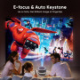 [App Intégrée] Projecteur, Auto Keystone/Focus Électrique, WiFi BT Vidéoprojecteur Native 1080P 4K Supporté, 270°Rotation Zoom 5
