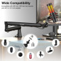 Aokeo AK-55 Bras de microphone réglable pour bureau - Convient pour Blue Yeti, Snowball iCE, HyperX QuadCast, SoloCast, Elgato W