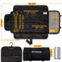 Odinsberg Sac à Outils Moto Enroulable - Outils NON inclus - Sacoche avec 56 élastiques, poche, système MOLLE et double fermetur