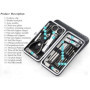 Queta Ensemble de Coupe-ongles en Acier inoxydable, Kit de Manucure et Pédicure Professionnel, Ciseaux à Ongles Set de Soins du 