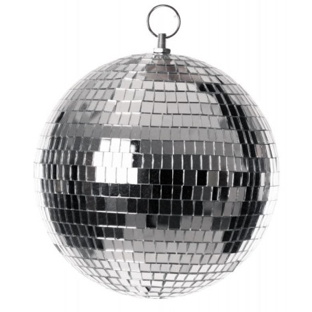 Party Pro 3330920, Boule à facettes 20cm à Suspendre, Argent