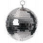 Party Pro 3330920, Boule à facettes 20cm à Suspendre, Argent