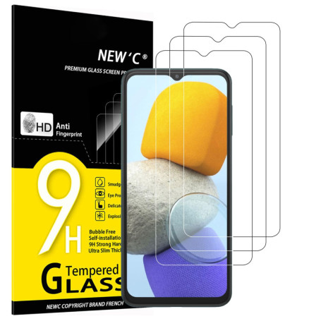 NEW'C Lot de 3, Verre Trempé pour Samsung Galaxy M13 5G, Samsung Galaxy M23 5G, Film en Protection écran efficace contre les Ray