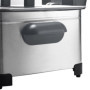 SENYA Friteuse électrique cuve amovible inox 5L, grande capacité, 3 paniers amovibles, 2000W, Family Fryer, SYCK-DF009, Argent