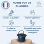 Pot de chambre adulte avec couvercle hygiénique HABEYGARD® | Portable et pratique pour la nuit, idéal pour camping ou maison, co
