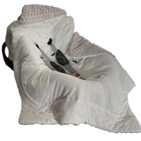 Sourire d'eveil couverture cosy bébé enveloppante nid d'ange 90x120 multifonction toutes saisons pour sièges auto avec capuche f