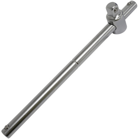 AERZETIX - C64825 - Clé briseur barre/bras de force pour douilles 1/2x250mm avec poignée coulissante/pivotante - manche en ''T- 