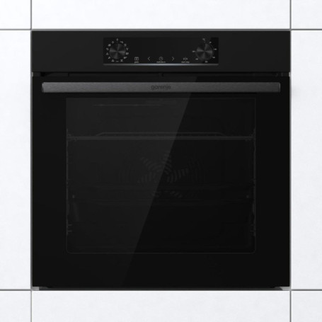 Gorenje Oven BOS6737E06B 77 L. Four multisystème oven. Émail EcoClean. Commandes mécaniques. Fonction vapeur. Hauteur : 59,5 cm.