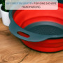 Westmark Passoire pliable, avec dispositif de suspension, diamètre intérieur : 18,5 cm, plastique, mini, rouge/anthracite 212322
