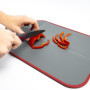 Westmark 62192270 Planche à découper pliable en plastique 3 en 1 Gris/rouge