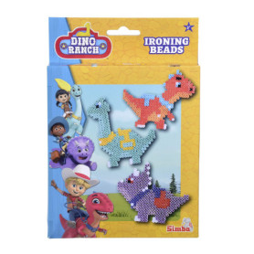 Simba 109312607 Dino Ranch Lot de 2 000 Perles à Repasser, 1 Plaque enfichable, modèles à partir de 6 Ans, Multicolore