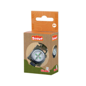 Simba 109452665 - Boussole Scout pour enfant à partir de 5 ans - Boussole de poche rabattable avec boîtier en métal et dispositi