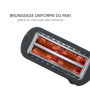 SEVERIN Grille-pain automatique 1 400 W, Grille pain compact 2 fentes jusqu'à 4 tranches, Toaster électrique avec réglage du deg