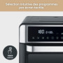 SEVERIN Mini-Four et Friteuse à Air chaud 12 en 1, Four posable 25 L, Mini four Grande capacité Multifonction 2 200 W avec Ecran