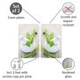 WENKO Plaque de Protection Cuisson en Verre trempé Herbes Lot de 2, Protection Tous Types de Plaque