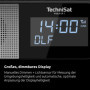 TechniSat Viola CR 1 - Dab+ Radio-réveil avec Chargement sans Fil (Dab, FM, Deux alarmes, Snooze, Mise en Veille, Fonction de Ch