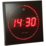 Lunartec Horloge digitale murale radiopilotée avec 140 LED - Rouge