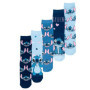 United Labels Disney Lilo & Stitch Lot de 5 paires de chaussettes pour femme Bleu 38-43, bleu, 38-43