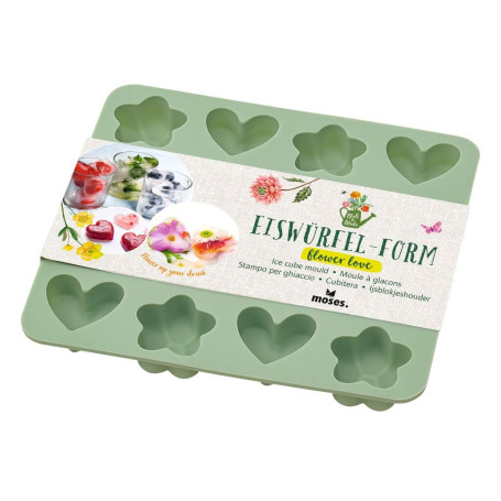 moses. Bac à glaçons en forme de feuilles et de fleurs, glaçons en forme de fleurs et de cœurs, sans goût et sans odeur, moule e