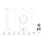 Bosch BD2526 Disques de frein - certification ECE-R90-1 disque unitaire