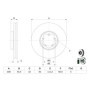 Bosch BD2526 Disques de frein - certification ECE-R90-1 disque unitaire