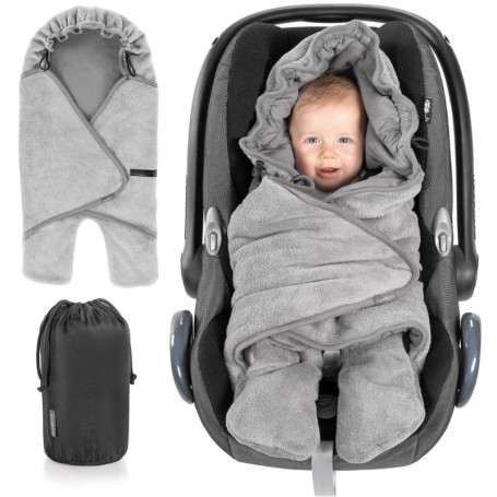 ZAMBOO Couverture Enveloppante Bébé Siège Auto avec Pieds - Nid d'ange Bebe Léger pour Cosy (par ex. Bébé Confort, Cybex, Römer)