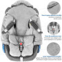 ZAMBOO Couverture Enveloppante Bébé avec Pieds, Nid d'ange Bebe Hiver Polaire pour Sièges-Auto (Convient Bébé Confort, Cybex, Rö