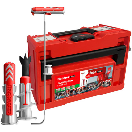 fischer Tanos-Box DuoLine Kit de 713 chevilles de 6 à 10 mm de diamètre, 30 à 80 mm de longueur, DuoPower, DuoTec et DuoBlade po