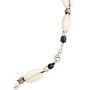 Kuzzoi Collier de surfeur Bouddha avec coquillage Kauri (10-12 mm), chaîne pour homme avec perles de verre indonésiennes et perl
