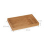 relaxdays Range-Couvert, 6 Compartiments, Bambou, ustensiles de Cuisine, Organiseur de tiroir, 5 x 27,5 x 46 cm, Nature, Bamboo